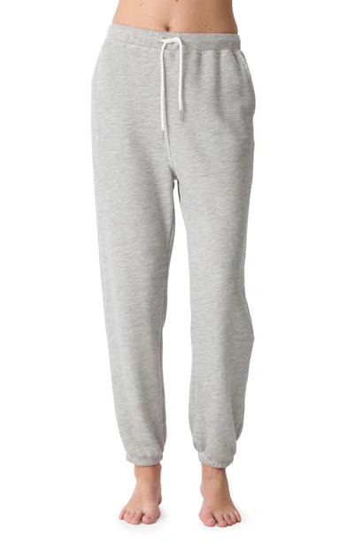 Shop Electric & Rose Micah Heathered French Terry Sweatpants In Heather Grey