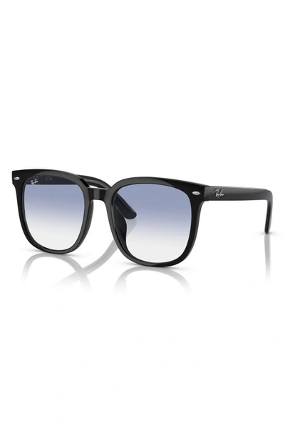 Ray Ban 57mm Gradient Square Sunglasses In Black