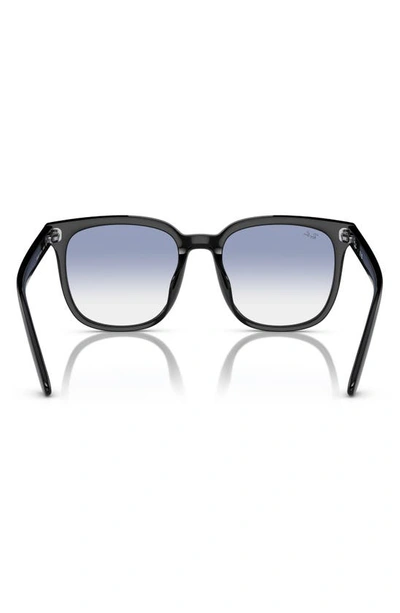 Ray Ban 57mm Gradient Square Sunglasses In Black