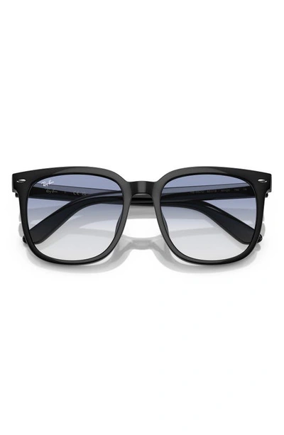 Ray Ban 57mm Gradient Square Sunglasses In Black