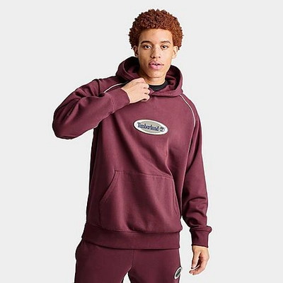 Shop Timberland Men's Oval Logo Graphic Pullover Hoodie In Port Royale