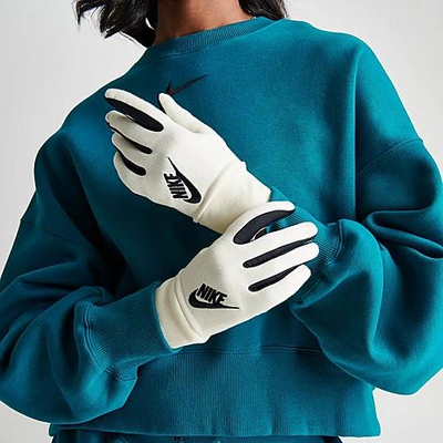 Shop Nike Women's Club Fleece Gloves In Black