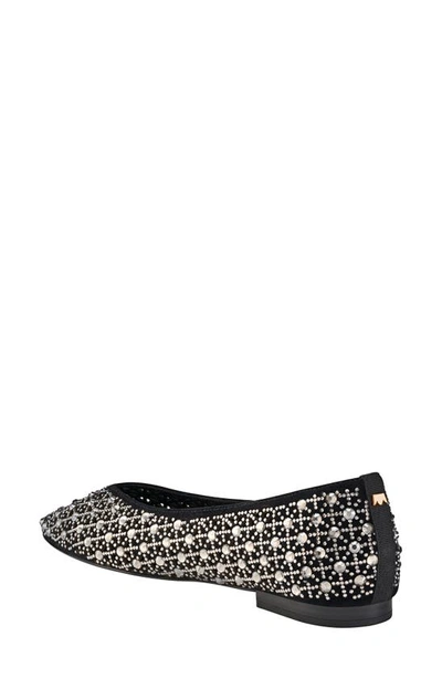 Shop Birdies Goldfinch Pointed Toe Flat In Pewter Crystal Suede