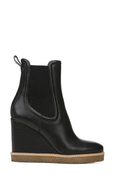 Shop Veronica Beard Aari Waterproof Wedge Chelsea Boot In Black