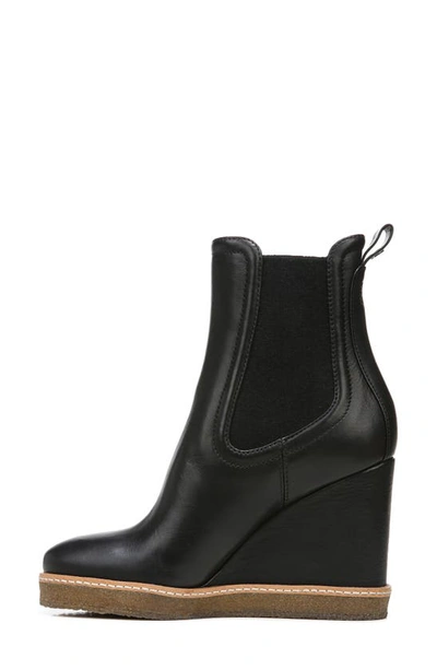 Shop Veronica Beard Aari Waterproof Wedge Chelsea Boot In Black