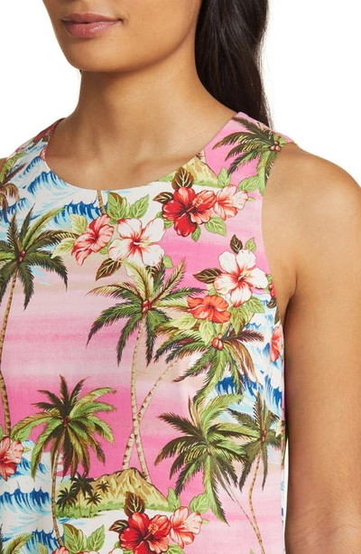 Shop Tommy Bahama Isla Palmetta Sleeveless Shift Dress In Rose Rococo