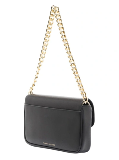 Marc Jacobs The J Black Leather Crossbody Bag In Black