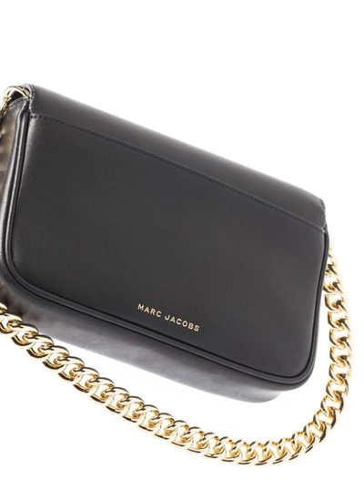 Marc Jacobs The J Black Leather Crossbody Bag In Black