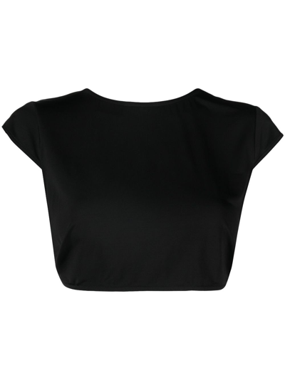 Shop Agent Provocateur Anastacia Beach Crop Top - Women's - Viscose/spandex/elastane In Black