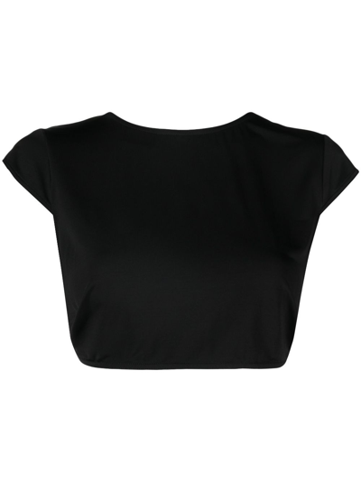 Shop Agent Provocateur Black Anastacia Beach Crop Top