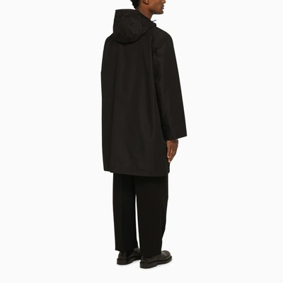 Shop Burberry Lightweight Black Nylon Coat
