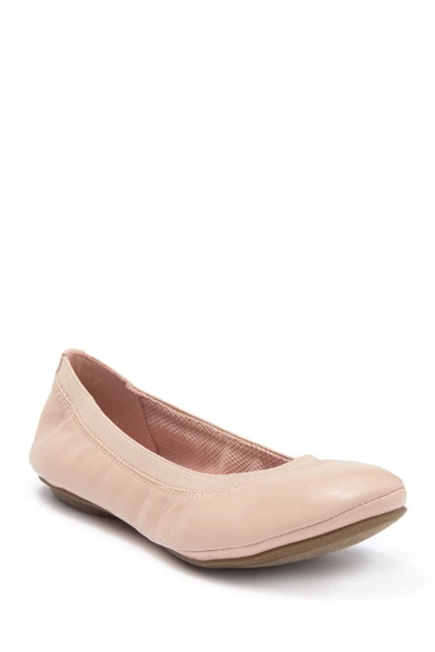 Shop Bandolino Edition Ballet Flat In Light Nude Leather