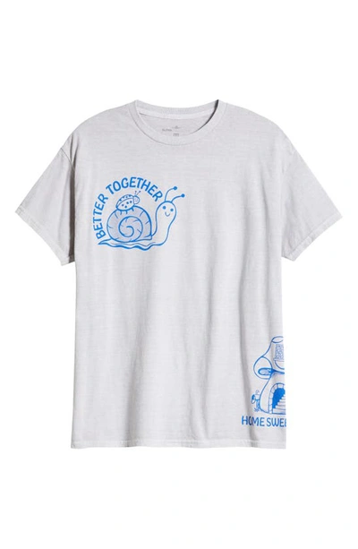 Shop Alpha Collective Better Cotton Graphic T-shirt In Cement