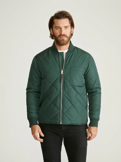 Shop Robert Graham Quilted Bomber In Green