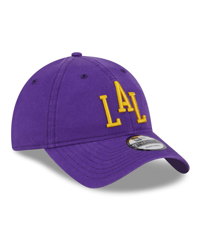 Shop New Era Men's  Purple Los Angeles Lakers 2023/24 City Edition 9twenty Adjustable Hat