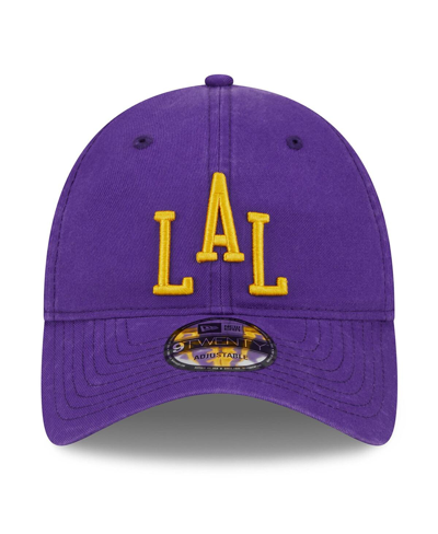 Shop New Era Men's  Purple Los Angeles Lakers 2023/24 City Edition 9twenty Adjustable Hat