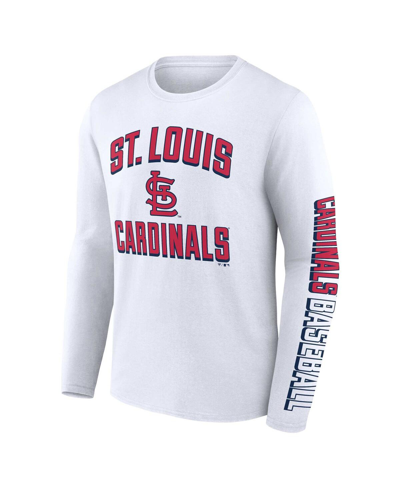 Fanatics Branded Red/white St. Louis Cardinals Two-pack Combo T-shirt Set In Red,white