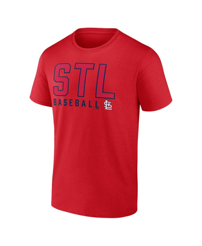 Fanatics Branded Red/white St. Louis Cardinals Two-pack Combo T-shirt Set In Red,white