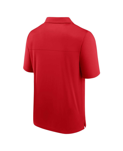 Shop Fanatics Men's  Red Philadelphia Phillies Logo Polo Shirt