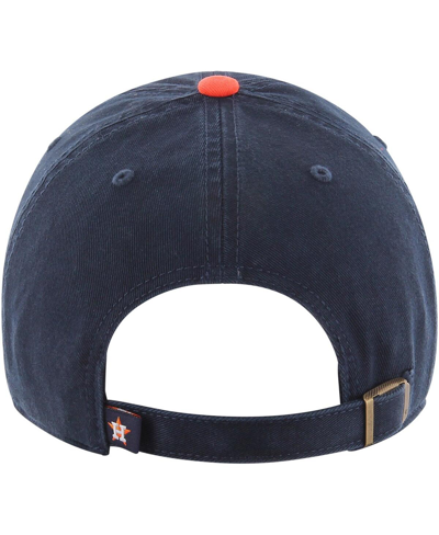 Shop 47 Brand Men's ' Navy, Orange Houston Astros Clean Up Adjustable Hat In Navy,orange