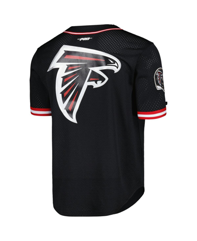 Shop Pro Standard Men's  Bijan Robinson Black Atlanta Falcons Mesh Baseball Button-up T-shirt