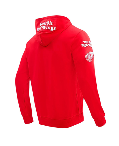 Shop Pro Standard Men's  Red Detroit Red Wings Classic Chenille Full-zip Hoodie Jacket