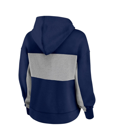 Fanatics Branded Navy New York Yankees Filled Stat Sheet Pullover Hoodie In Navy