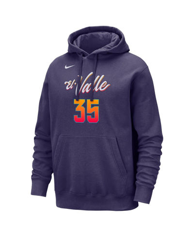 Shop Nike Men's  Kevin Durant Purple Phoenix Suns 2023/24 City Edition Name And Number Pullover Hoodie