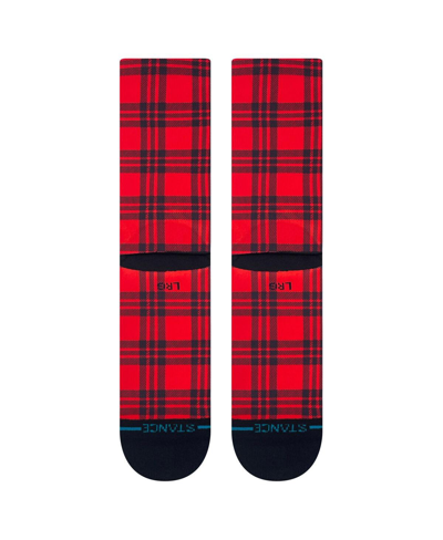 Stance Purplish Floral Sock In Red