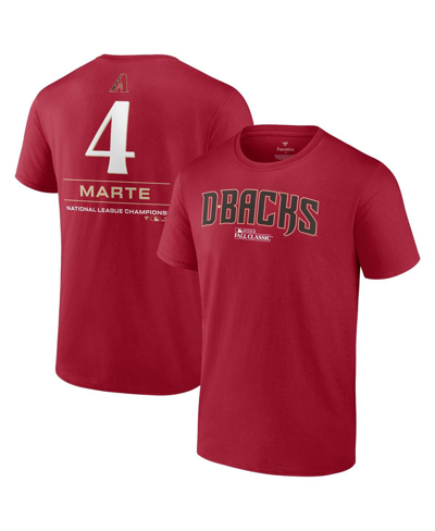 Fanatics Branded Ketel Marte Red Arizona Diamondbacks 2023 World Series Name & Number T-shirt In Red
