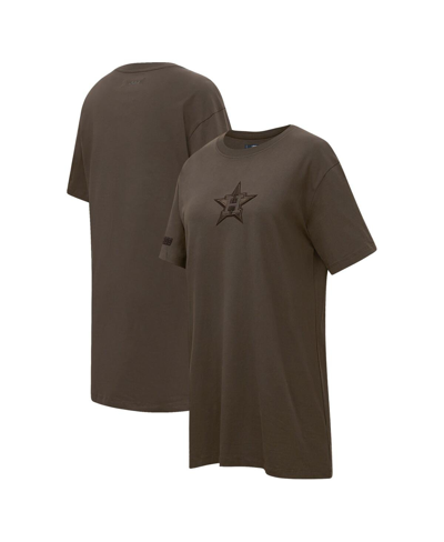 Shop Pro Standard Women's  Brown Houston Astros Neutral T-shirt Dress
