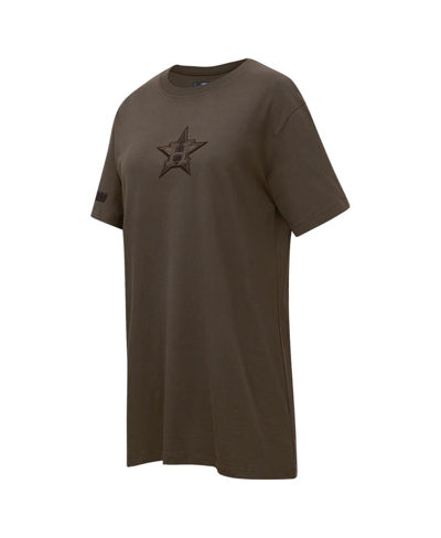 Shop Pro Standard Women's  Brown Houston Astros Neutral T-shirt Dress