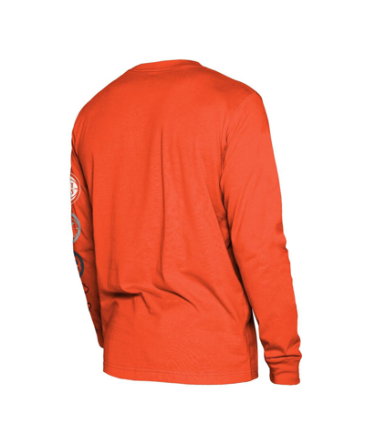 Shop New Era Men's  Orange Detroit Pistons 2023/24 City Edition Long Sleeve T-shirt