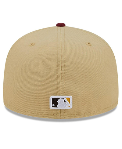 Shop New Era Men's  Vegas Gold, Cardinal Chicago White Sox 59fifty Fitted Hat In Vegas Gold,cardinal