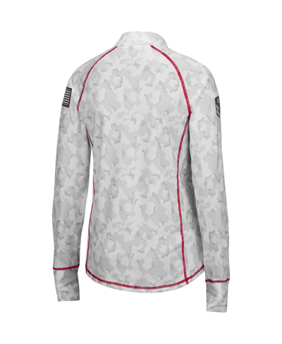 Colosseum White Georgia Bulldogs Oht Military Appreciation Officer Arctic Camo Fitted Lightweight 1/ In White