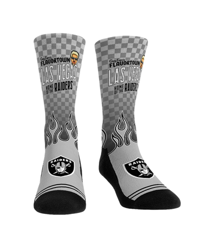 Shop Rock 'em Men's And Women's  Socks Las Vegas Raiders Nfl X Guy Fieri's Flavortown Crew Socks In Multi