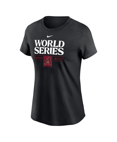 Nike Women's  Black Arizona Diamondbacks 2023 World Series Authentic Collection T-shirt In Black
