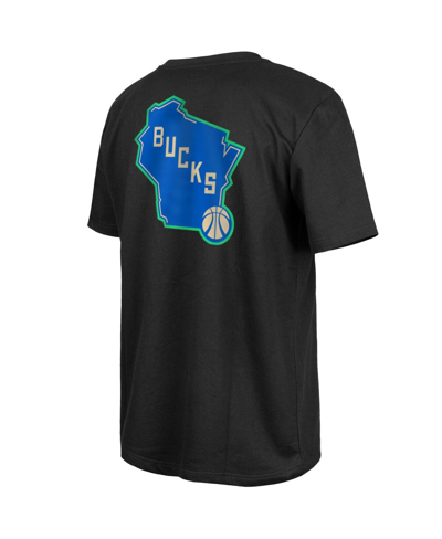 Shop New Era Men's  Black Milwaukee Bucks 2023/24 City Edition Elite Pack T-shirt