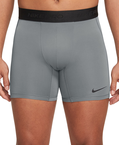 Shop Nike Men's Pro Dri-fit Fitness Shorts In Smoke Grey,black