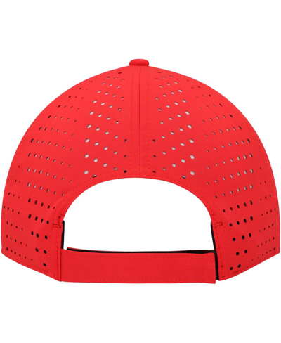 Shop Adidas Originals Men's Adidas Red Washington Capitals Laser Perforated Aeroready Adjustable Hat