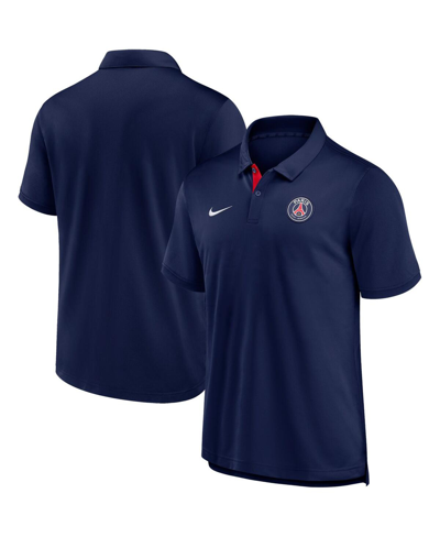 Shop Nike Men's  Navy Paris Saint-germain Pique Polo Shirt