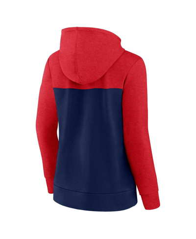 Fanatics Women's  Red, Navy St. Louis Cardinals City Ties Hoodie Full-zip Sweatshirt In Red,navy