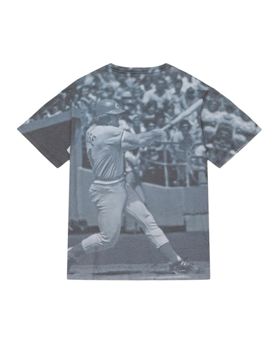 Mitchell & Ness Pete Rose Cincinnati Reds Cooperstown Collection Highlight Sublimated Player Graphic In White