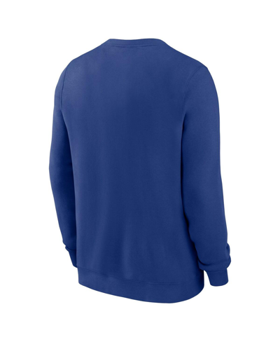 Nike Men's  Royal Distressed New York Mets Cooperstown Collection Team Shout Out Pullover Sweatshirt In Royal