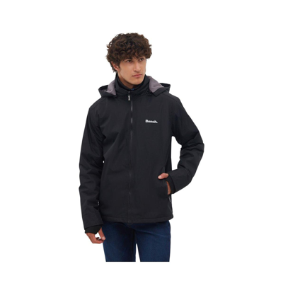 Shop Bench Dna Men's Hawn Double-faced Ripstop Hooded Bomber Jacket In Black