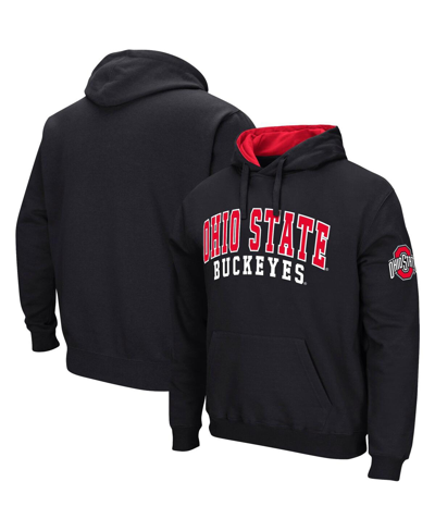 Colosseum Black Ohio State Buckeyes Double Arch Pullover Hoodie In Black