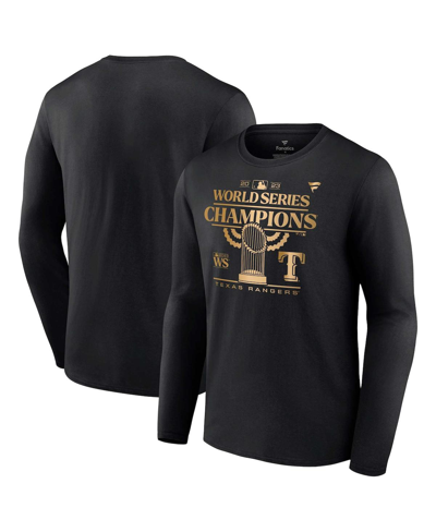Fanatics Branded Black Texas Rangers 2023 World Series Champions Parade Long Sleeve T-shirt In Black