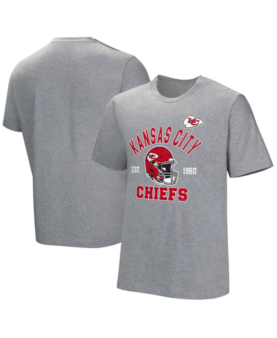 Nfl Properties Men's Gray Kansas City Chiefs Tackle Adaptive T-shirt In Gray