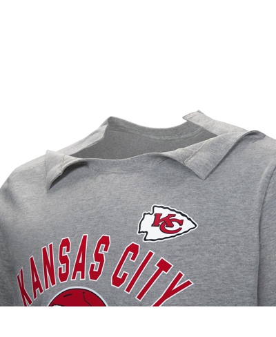 Shop Nfl Properties Men's Gray Kansas City Chiefs Tackle Adaptive T-shirt