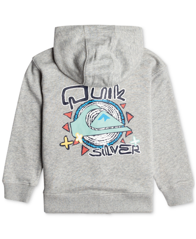 Shop Quiksilver Toddler & Little Boys Rising Lines Zip-up Hoodie In Pastel Turquoise